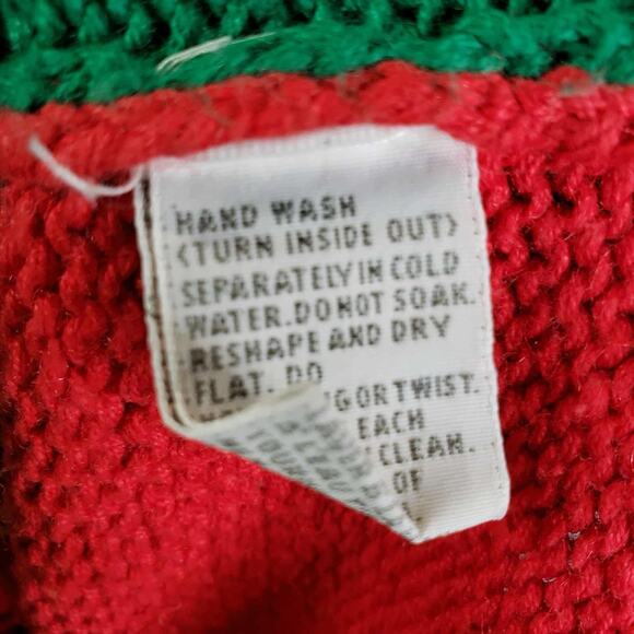 Vtg Marisa Christina Sweater Womens Medium 12 Days of Christmas Cardigan 90s - Picture 16 of 16